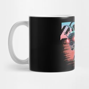 Zombee Invasion: Unique Robot-Zombie Bee Hybrid Artwork Mug